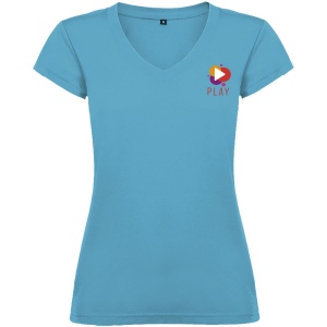 T-shirt Victoria à col en V et manches courtes pour femme 24