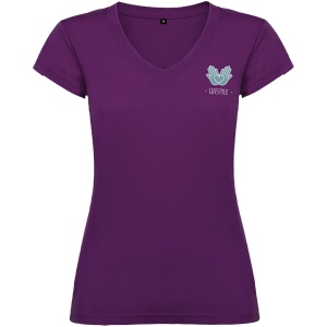 T-shirt Victoria à col en V et manches courtes pour femme 20