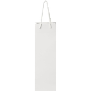 Sac de bouteille de vin en papier 170 g/m2 integra fait à la main avec poignées torsadées en plastique, 12 x 9 x 37 cm 6