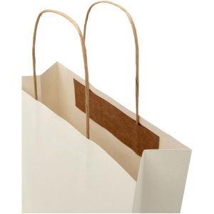 Sac en papier fabriqué à partir d déchets agricoles 150 g/m2 avec poignées torsadées, 24 x 9 x 24 cm 7