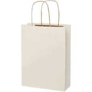 Sac en papier fabriqué à partir de déchets agricoles 150 g/m2 avec poignées torsadées, 24 x 9 x 32 cm 5