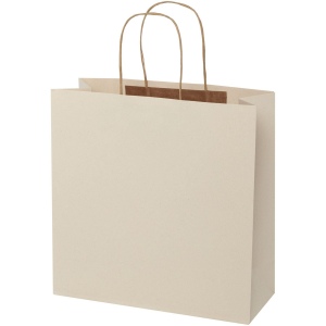 Sac en papier fabriqué à partir de déchets agricoles 150 g/m2 avec poignées torsadées, 31 x 12 x 31 cm 5