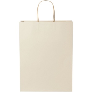 Sac en papier fabriqué à partir de déchets agricoles 150 g/m2 avec poignées torsadées, 31 x 12 x 41 cm 4