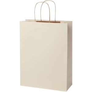 Sac en papier fabriqué à partir de déchets agricoles 150 g/m2 avec poignées torsadées, 31 x 12 x 41 cm 5