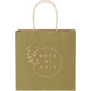 Sac en papier Kraft 120 g/m2avec poignées torsadées, 24 x 9 x 24 cm 4