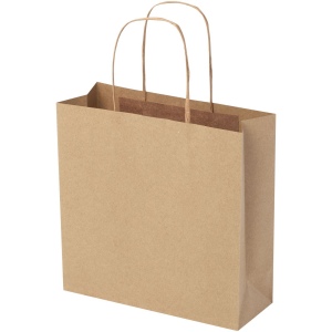 Sac en papier Kraft 120 g/m2avec poignées torsadées, 24 x 9 x 24 cm 8