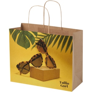 Sac en papier Kraft 120 g/m2avec poignées torsadées, 31 x 12 x 25 cm 2