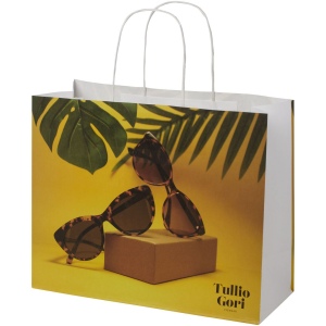 Sac en papier Kraft 120 g/m2avec poignées torsadées, 31 x 12 x 25 cm 3