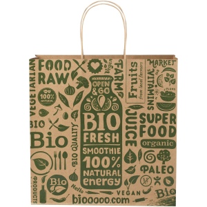 Sac en papier Kraft 120 g/m2avec poignées torsadées, 31 x 12 x 31 cm 4