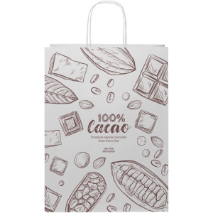 Sac en papier Kraft 120 g/m2avec poignées torsadées, 31 x 12 x 41 cm 5