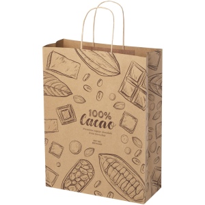 Sac en papier Kraft 120 g/m2avec poignées torsadées, 31 x 12 x 41 cm 2