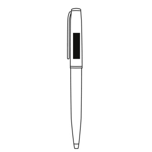 Stylo à bille en métal BLACK PEARL 8