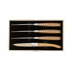 Set de 4 couteaux de table 'Héritage', olivier 7