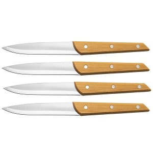 Set de 4 couteaux de table 'Alta', bambou 3