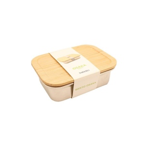 Bento 'Osaka', inox pour micro-onde, avec couvercle en bambou 7