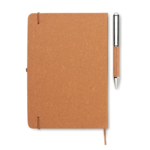Carnet en cuir recyclé et stylo - ELEGANOTE 5