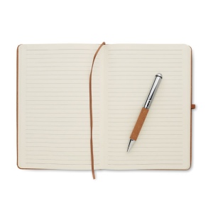 Carnet en cuir recyclé et stylo - ELEGANOTE 7