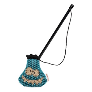 Peluche monstre pour chat avec canne à pêche MBW 2