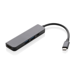 Hub avec entrée HDMI en aluminium recyclé Terra RCS 3