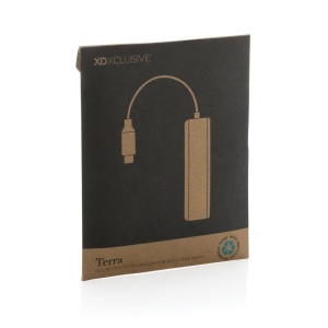 Hub avec entrée HDMI en aluminium recyclé Terra RCS 9