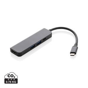 Hub avec entrée HDMI en aluminium recyclé Terra RCS 2
