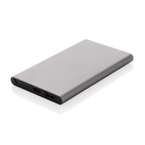 Powerbank 4000mAh en plastique recyclé/aluminium RCS 6