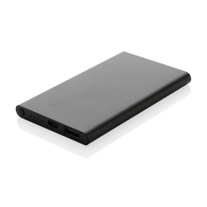 Powerbank 4000mAh en plastique recyclé/aluminium RCS 15