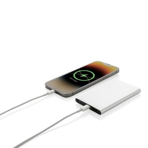 Powerbank 4000mAh en plastique recyclé/aluminium RCS 25