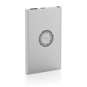 Powerbank 4000mAh en plastique recyclé/aluminium RCS 28