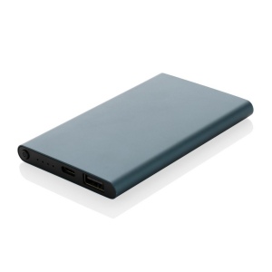 Powerbank 4000mAh en plastique recyclé/aluminium RCS 33