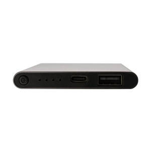 Powerbank 4000mAh en plastique recyclé/aluminium RCS 9