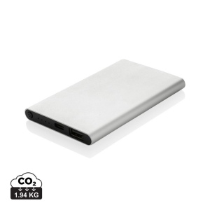 Powerbank 4000mAh en plastique recyclé/aluminium RCS 4