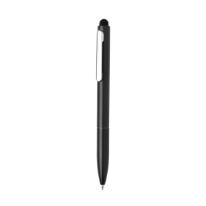 Stylo en aluminium recyclé certifié RCS avec stylet Kymi 6