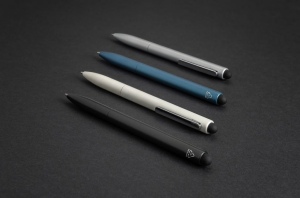 Stylo en aluminium recyclé certifié RCS avec stylet Kymi 23
