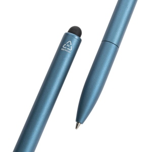 Stylo en aluminium recyclé certifié RCS avec stylet Kymi 26