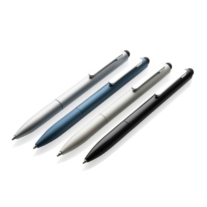 Stylo en aluminium recyclé certifié RCS avec stylet Kymi 28