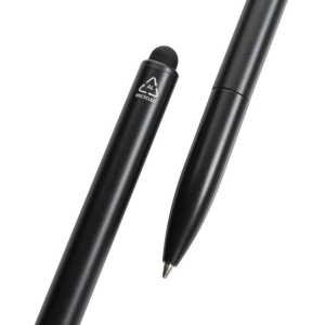Stylo en aluminium recyclé certifié RCS avec stylet Kymi 8