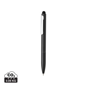 Stylo en aluminium recyclé certifié RCS avec stylet Kymi 2