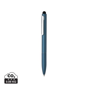 Stylo en aluminium recyclé certifié RCS avec stylet Kymi 5
