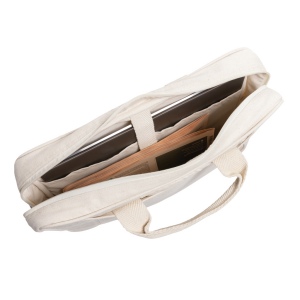 Sacoche ordinateur 15,4'' en coton recyclé AWARE™ Laluka 9