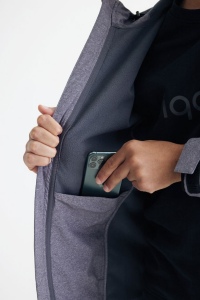 Veste homme soft shell en polyester recyclé IQONIQ Makalu 90