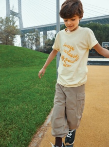T-shirt pour enfants en coton recyclé IQONIQ Koli 148
