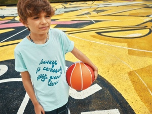 T-shirt pour enfants en coton recyclé IQONIQ Koli 165