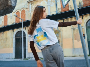 T-shirt coupe décontractée en coton recyclé IQONIQ Kakadu 61
