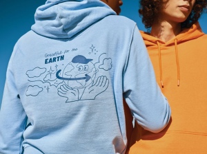 Sweater à capuche léger en coton recyclé IQONIQ Rila 228