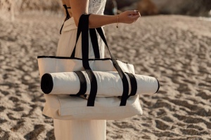 VINGA Sac de plage en toile recyclée AWARE™  Volonne 12