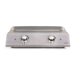 Plancha électrique inox 2 thermostats 2