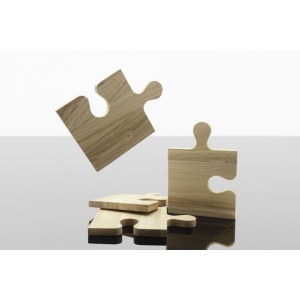 set de 4 planches à découper puzzle 100% FSC chêne (Stock) 4