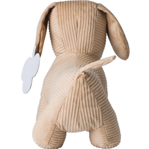 Peluche 'Chien' en polyester côtelé Liza 3
