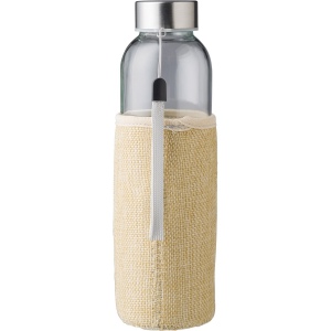 Gourde de 500 ml en verre avec housse en jute Kaydence 3